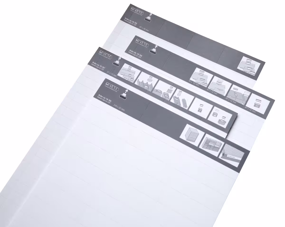 Labeling set 18 pieces (WxH) 50x14 mm