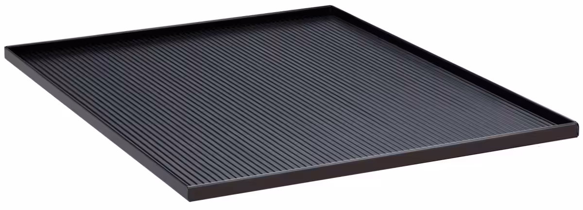 Raised edges on 4 sides (WxDxH) 1005x695x17mm black