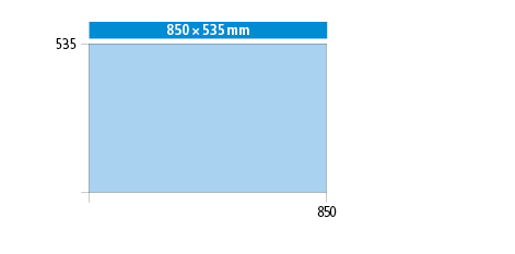 850 x 535 (36 x 27 E)